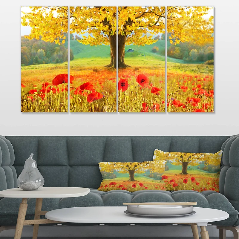 Designart - Beautiful Autumn Yellow Tree