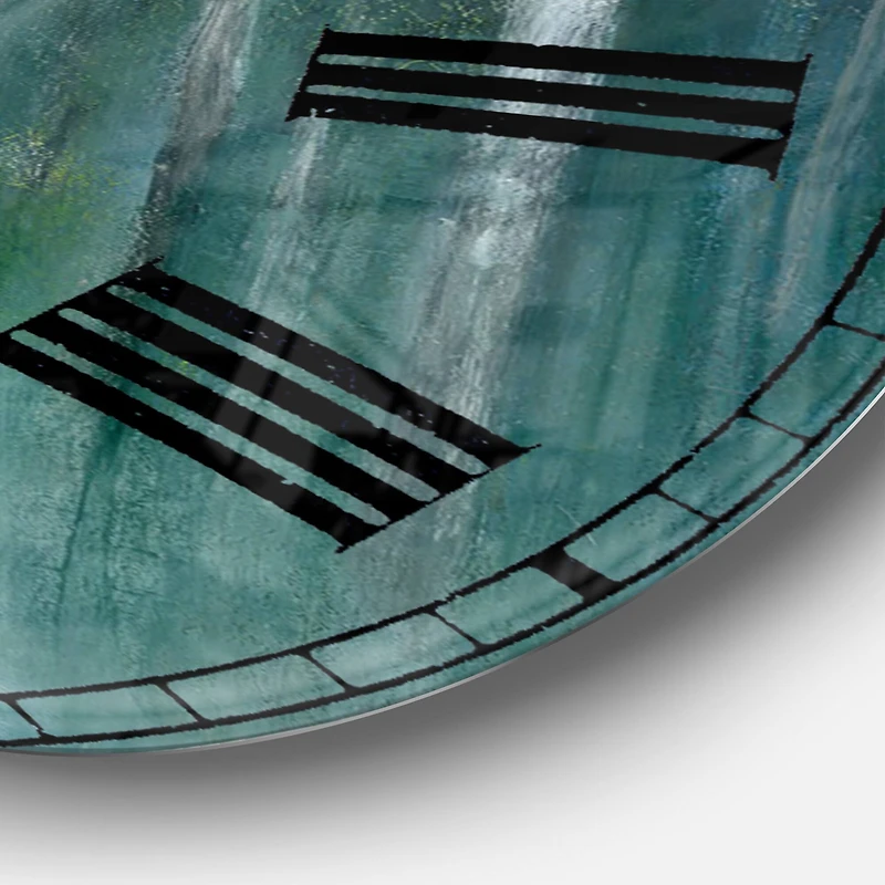 Designart 'Green Forest Dream Farmhouse Wall Clock