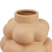 Hello Honey® Bloomingville 14.5" Sand Finish Stoneware Formed Bubble Vase