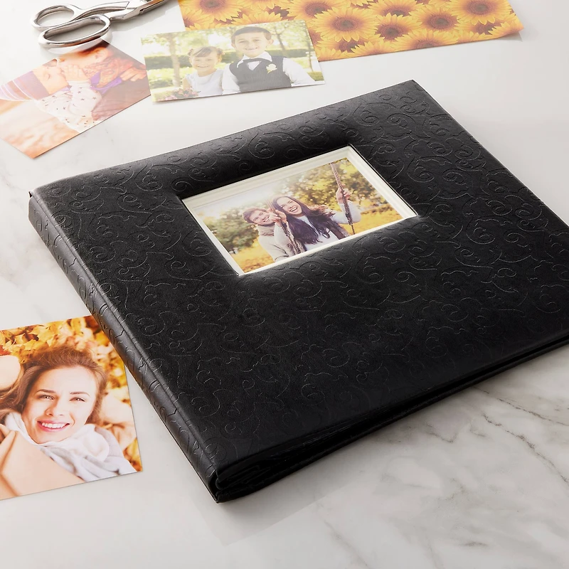 Black Embossed Scrapbook Album by Recollections®