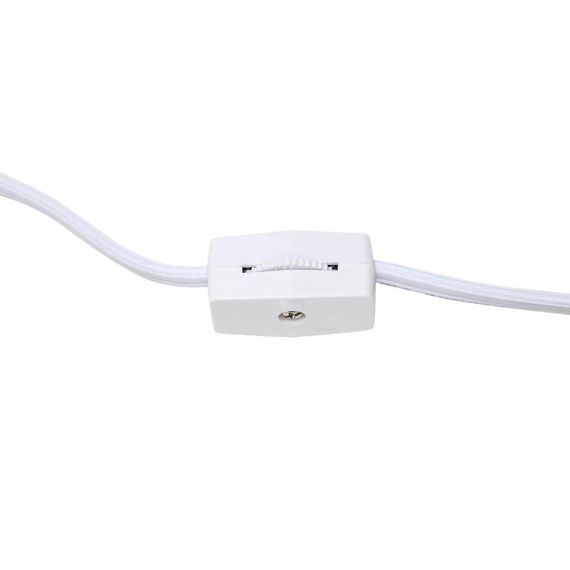 Simple Designs 11.5" Ruffled Metallic Chrome Capsule Table Lamp