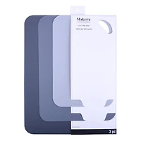 Mixed Blue 3 Piece Polypropylene Cutting Mat Set by Makery®