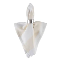 Natural/White Dobby Stripe Napkin, 6ct.