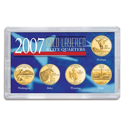 Gold-Layered State Quarters