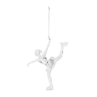Clear Acrylic Ice Skater Ornaments, 4ct.