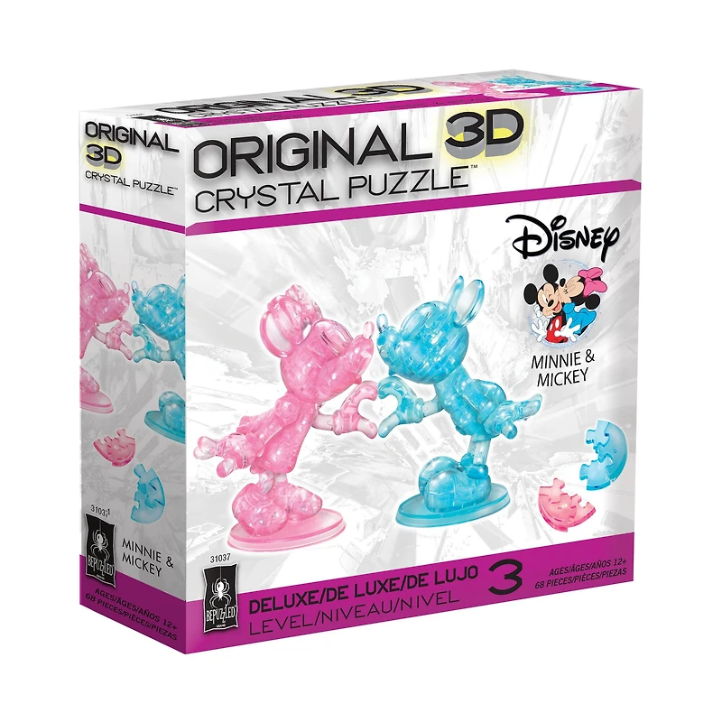 Original 3D Crystal Puzzle™ Disney Minnie & Mickey 68 Piece Puzzle