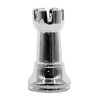 5.5" Silver Rook Ceramic Tabletop Chess Piece by Ashland®
