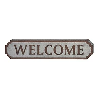 Galvanized Metal Farmhouse Welcome Sign