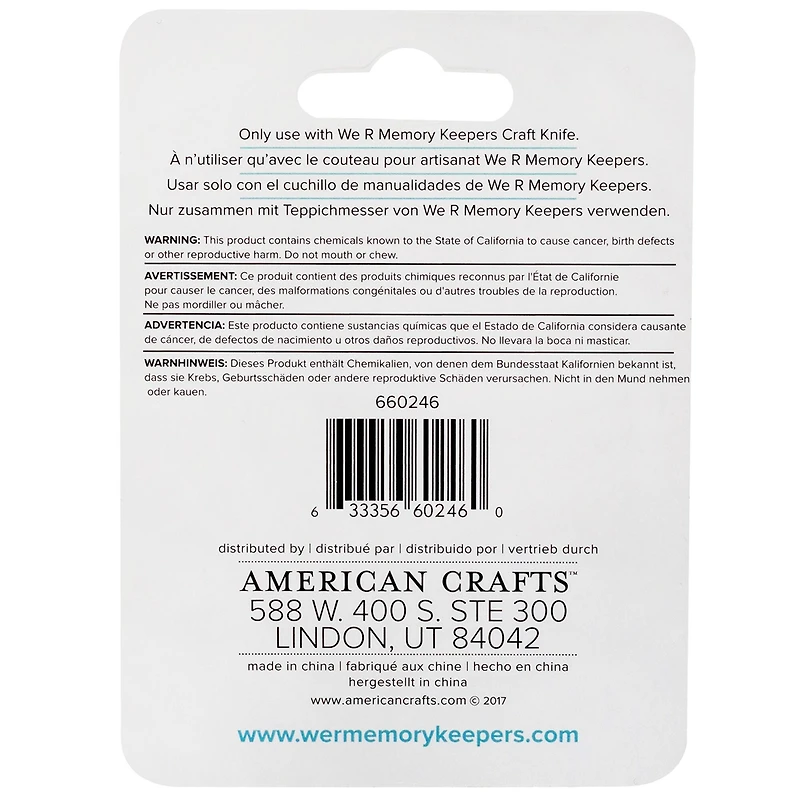 We R Memory Keepers® Craft Knife Replacement Blades, 5ct – For 6602446 & 60000461