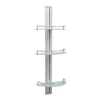 Organize It All 3-Tier Half Moon Glass Shelf
