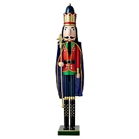 Glitzhome® 3ft. Wooden Christmas King Nutcracker