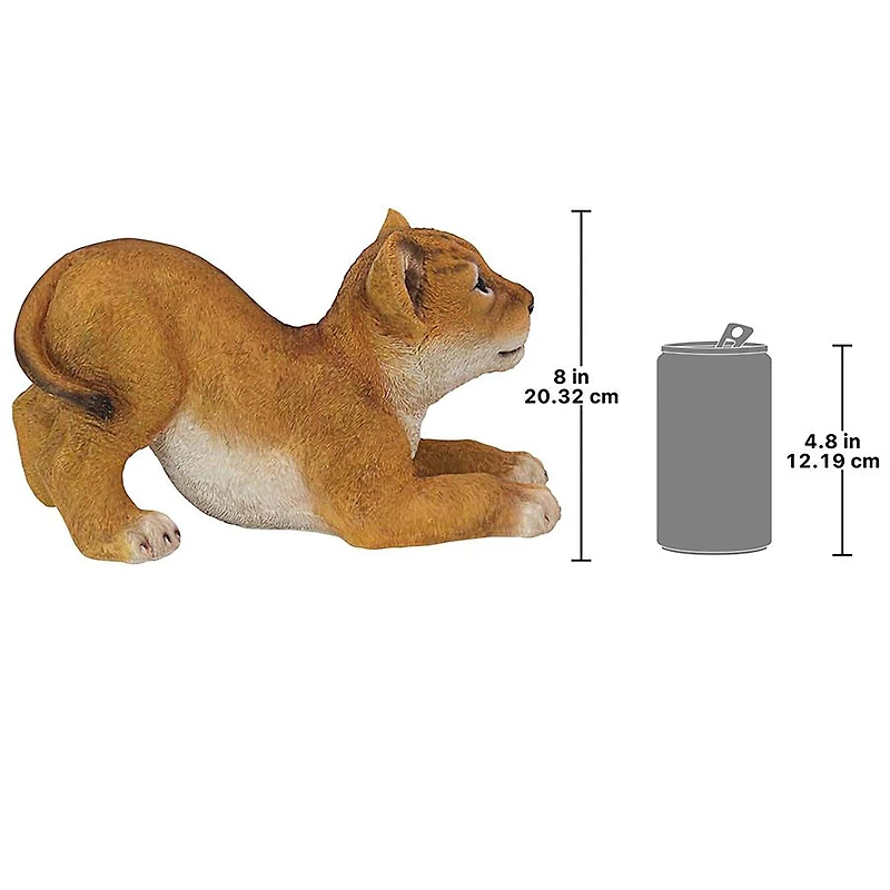 Design Toscano 15" Tibesti Lion Cubs of the Sahara Animal Statue