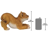 Design Toscano 15" Tibesti Lion Cubs of the Sahara Animal Statue