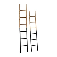 Brown Metal Industrial Ladder Set