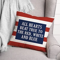 All Hearts Beat True Accent Pillow