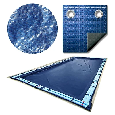 Swim Central 55ft. Blue Inground Rectangular Swimming Pool Winter Cover