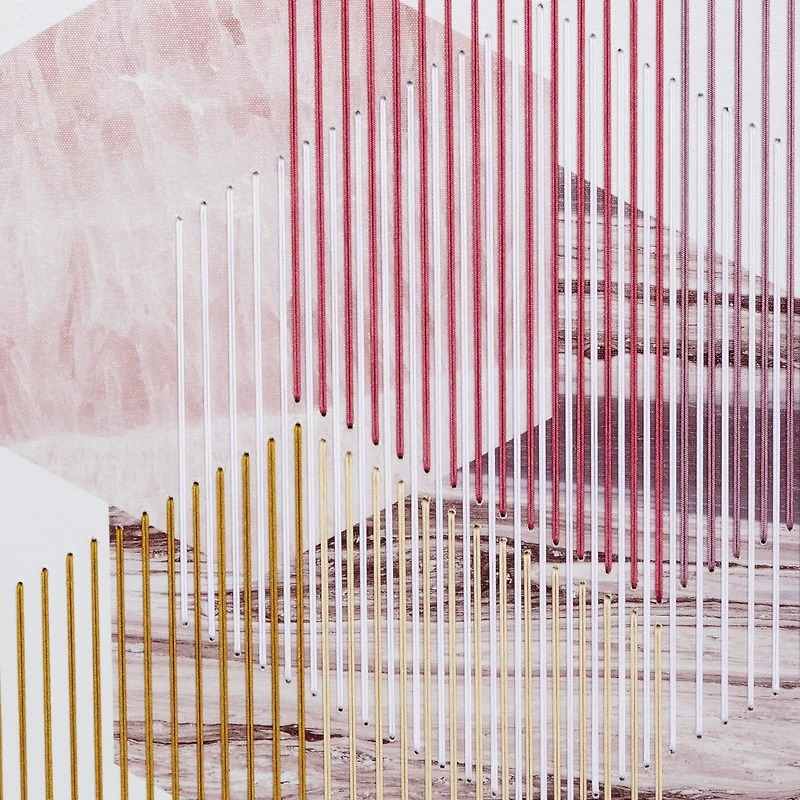 The Novogratz Set of 2 White Wood Contemporary Wall Art 20", 32"