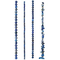 Matte Lapis Stone Mix Beads by Bead Landing™