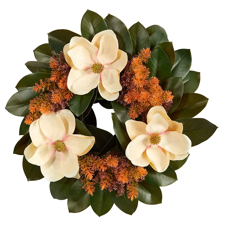 24" Magnolia Wreath