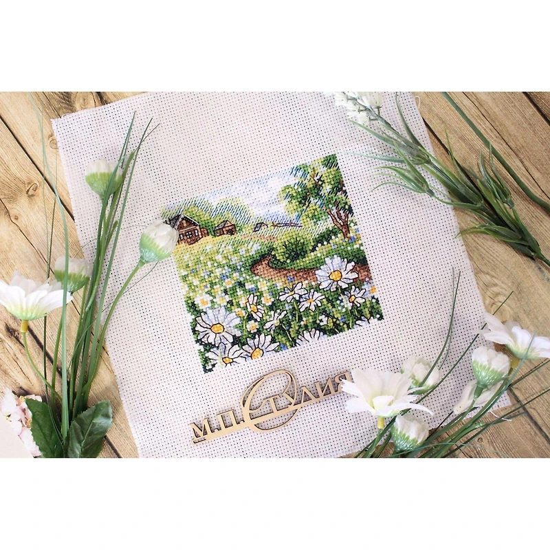 MP Studia Summer Flowers Cross Stitch Kit