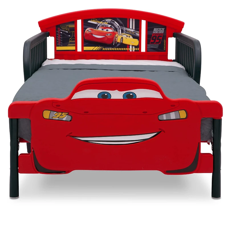 Cars 3D Footboard Toddler Bed