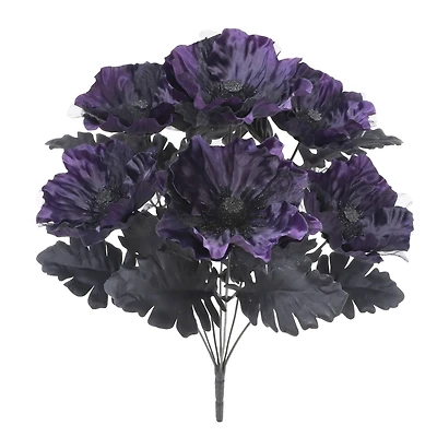 17" Purple & Black Poppy Bush by Ashland®