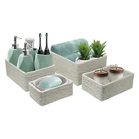 Sorbus 4-Piece Woven Rope Basket Set