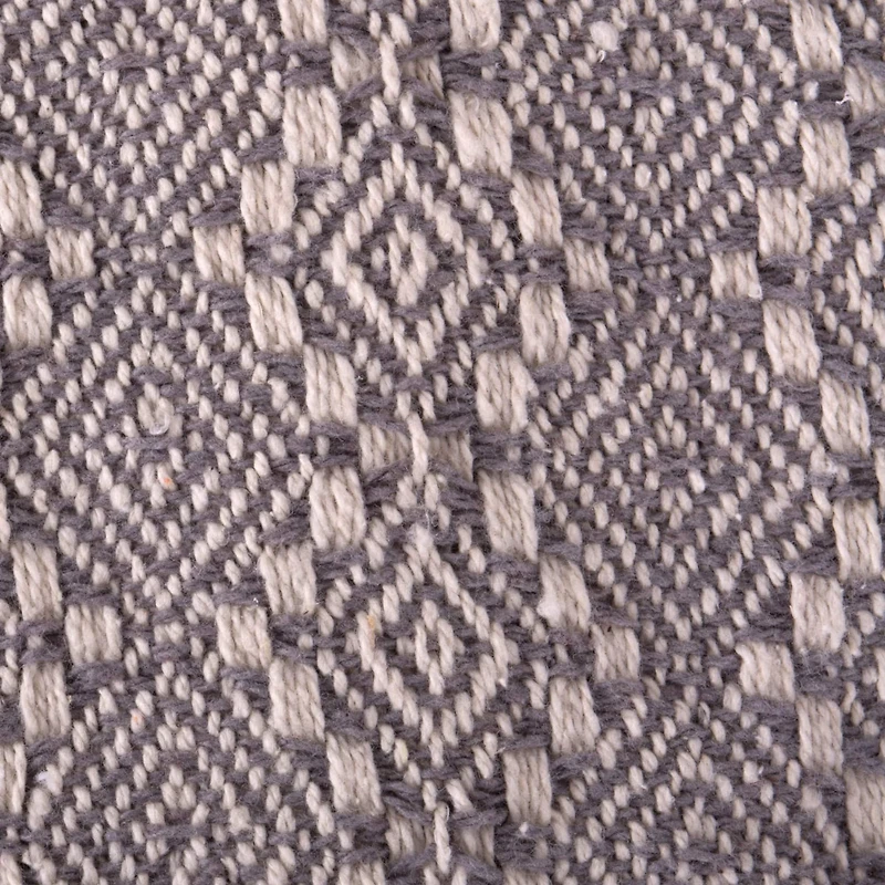 DII® Gray Diamond Stitch Throw