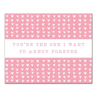 One Annoy Forever Pink Canvas Wall Art