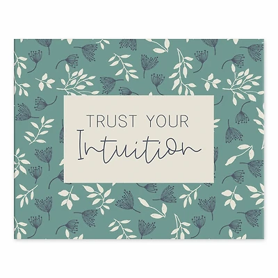10" Trust Your Intuition Tabletop Canvas Décor