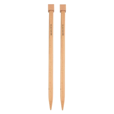 14" Jumbo Wood Knitting Needles by Loops & Threads