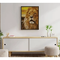 Diamond Dotz® Intermediate Lord of the Serengeti Pre-Framed Diamond Painting Kit