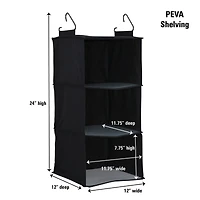 Household Essentials 3 Shelf Hanging Closet Organizer