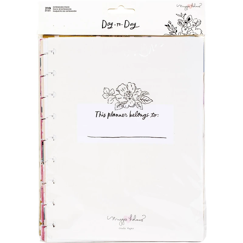 American Crafts™ Maggie Holmes Day-To-Day Disc Planner 6 Month Extension Pack