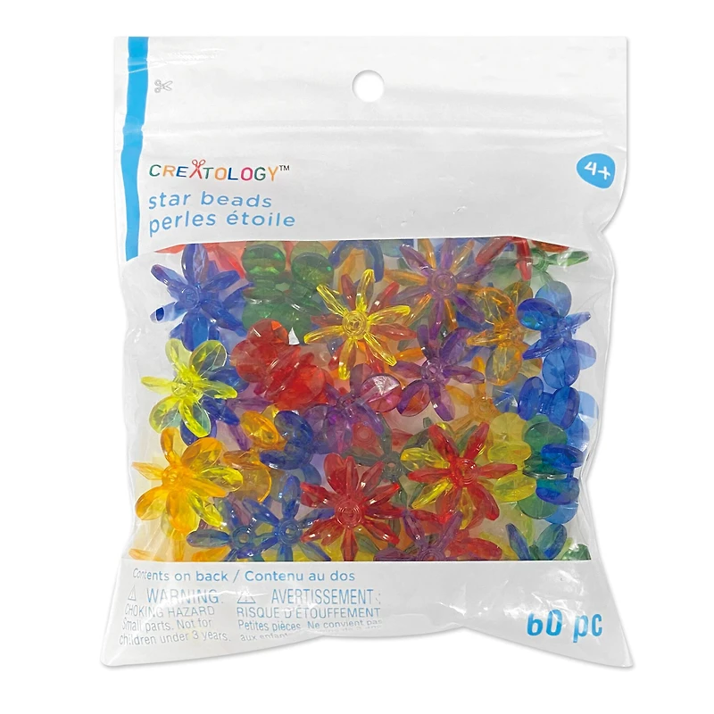 Rainbow Chunky Star Beads, 25mm by Creatology™