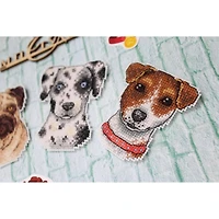 MP Studia Who Said Woof? Magnets Plastic Canvas Counted Cross Stitch Kit