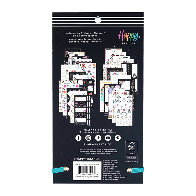 The Classic Happy Planner® Radiant Garden Sticker Book