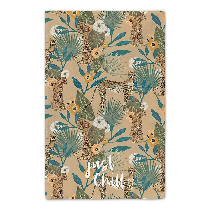 Just Chill Tropical Cheetah Tea Towel Set