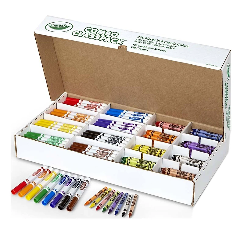 Crayola® Crayon/Marker Combo Classpack®
