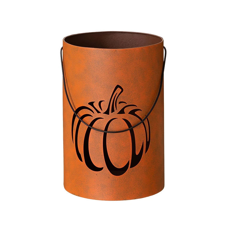 Glitzhome® Metal Cutout Pumpkin Bucket Set
