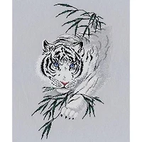 Oven White Tiger Cross Stitch Kit