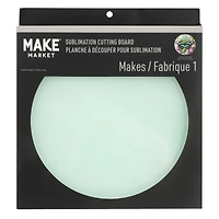 9" Round Tempered Glass Sublimation Cutting Board by Make Market®