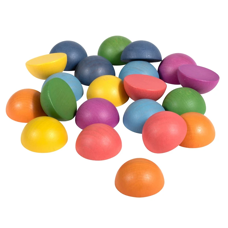 TickiT® Rainbow Wooden Semispheres Set