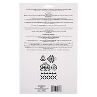 12 Pack: Pattern Icon & Border Stencils, 7" x 10" by Craft Smart®