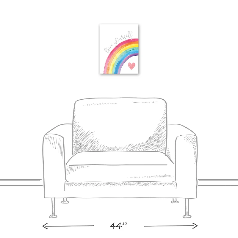 Love Yourself 11" x 14" Canvas Wall Art