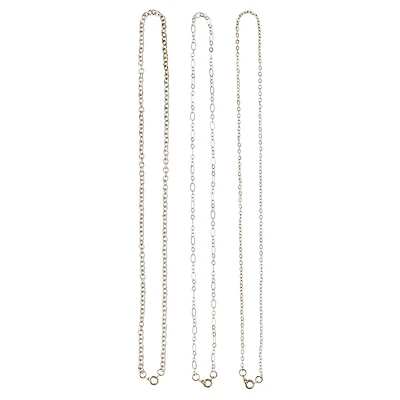 12 Pack: 18" Silver-Plated Chain by Bead Landing™