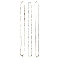 12 Pack: 18" Silver-Plated Chain by Bead Landing™