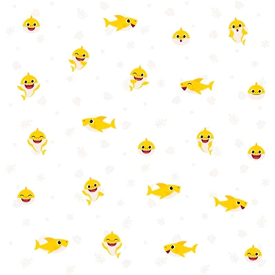 RoomMates Baby Shark Cream Peel & Stick Wallpaper