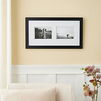 2 Opening Black Gallery Frame with Double Mat by Studio Décor®