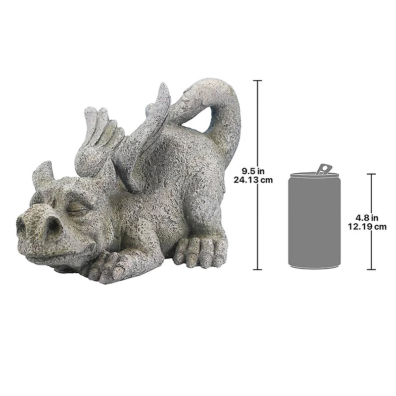 Design Toscano 14" Pounce the Mischievous Gothic Dragon Statue